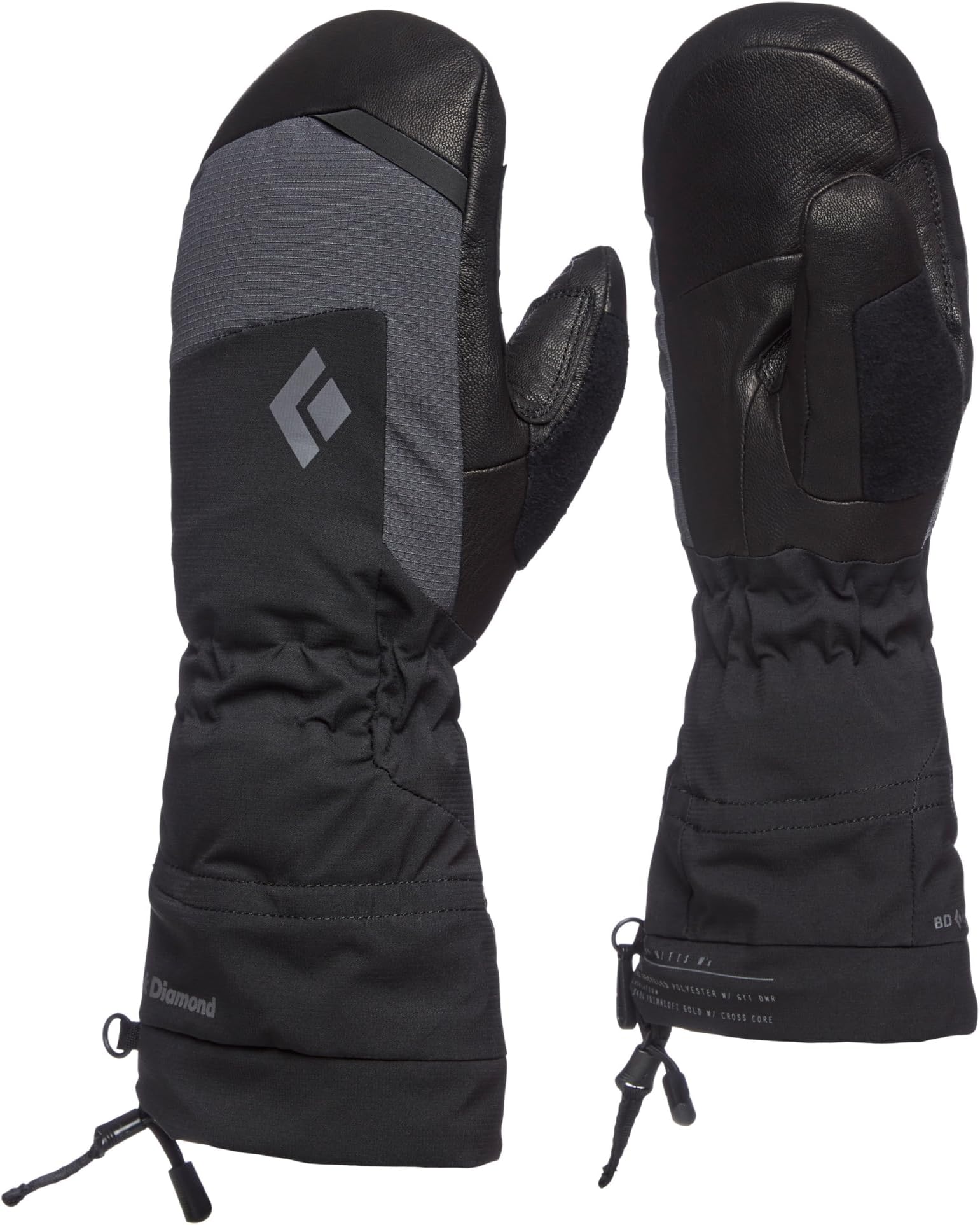 BLACK DIAMOND Women's Mercury Mitts Waterproof Cold Weather Snow Mittens for Skiing, Mountaineering, Snowboarding, Black-NPF, Medium