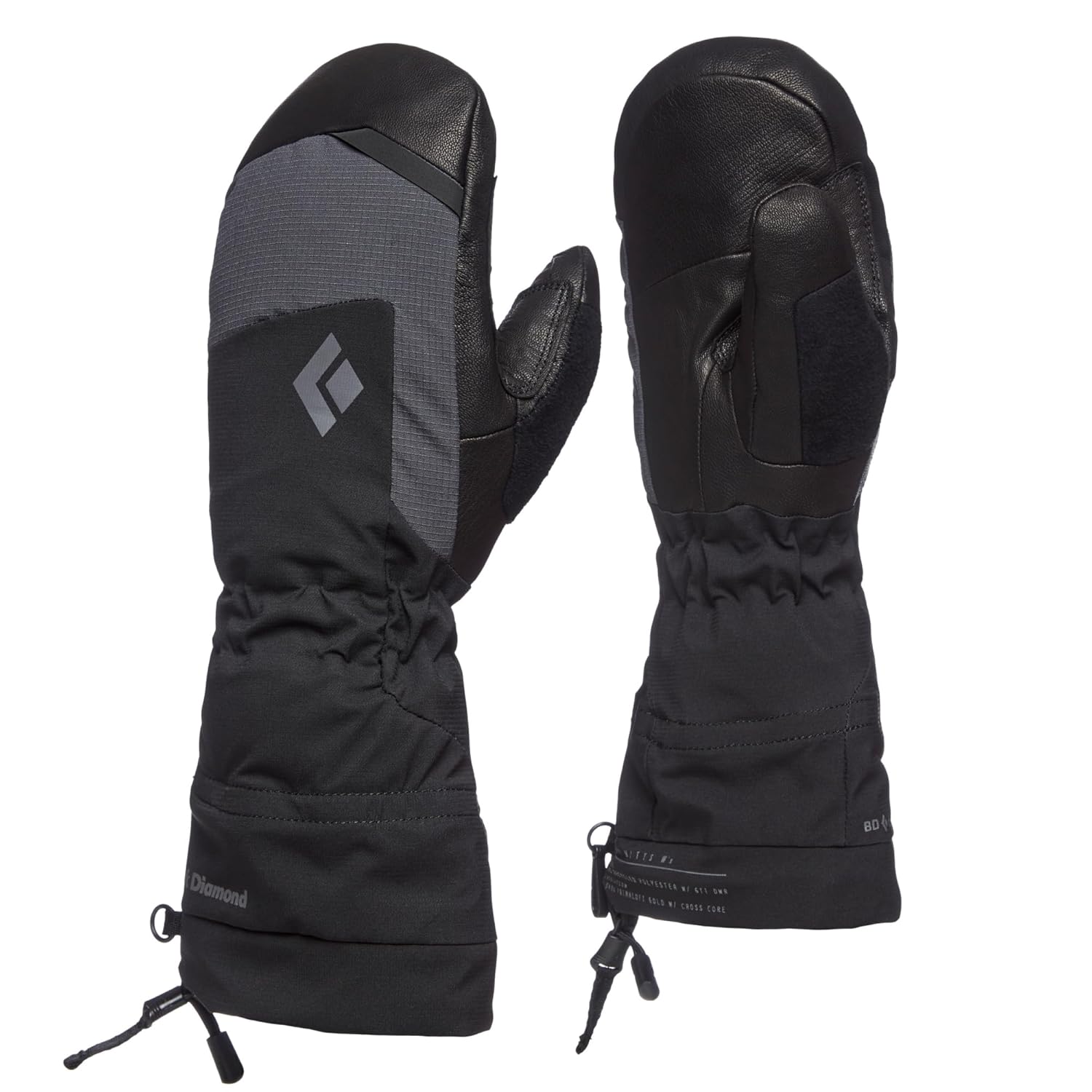 BLACK DIAMOND Womens Mercury Ski Snow Mitts Contains BD Dry Waterproof Insert Includes Primaloft Gold Fleece Lining Removable