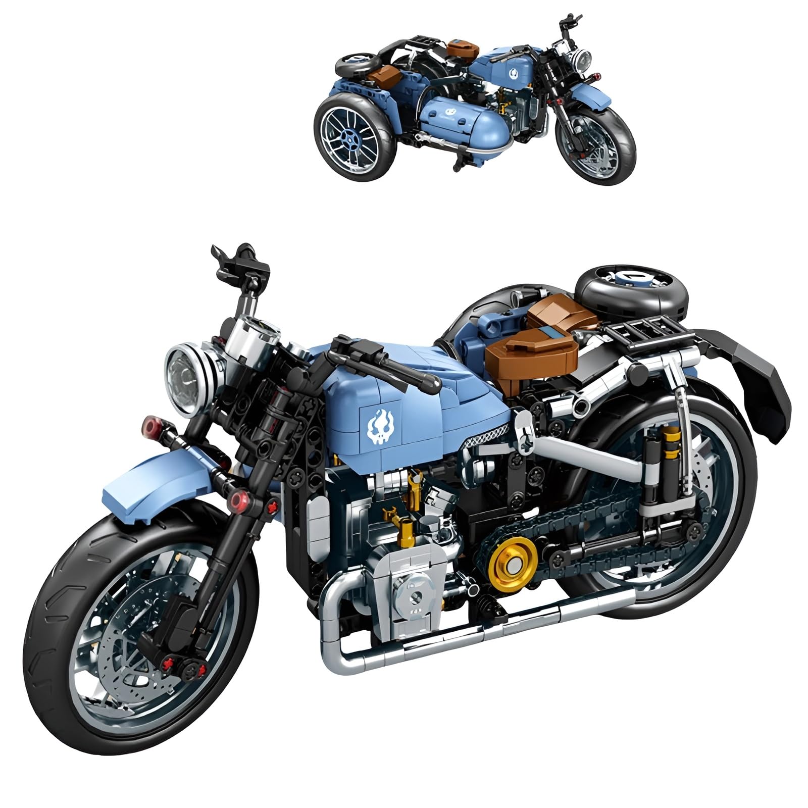 QuirkQuest Sports Motorcycle Building Blocks Kit, 817PCS Technick Vehicle Motorbike Model Toys, Race Car Bike Building Bricks Set, Ideas Gifts for Boys Teens Adults(K2274) — image 1