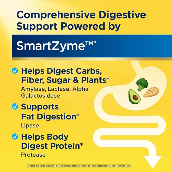 Renew Life Adult DigestMore Ultra Enzymes - Ultra-Strength Plant-Based Digestive Enzyme Formula for Men & Women - 90 Vegetarian Capsules