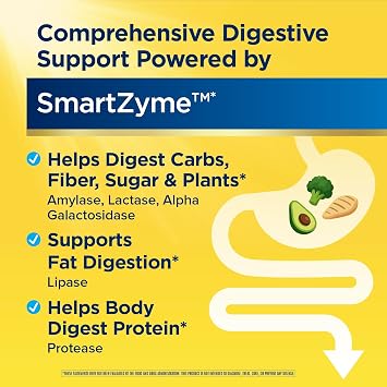 Renew Life Adult DigestMore Ultra Enzymes - Ultra-Strength Plant-Based Digestive Enzyme Formula for Men & Women - 90 Vegetarian Capsules