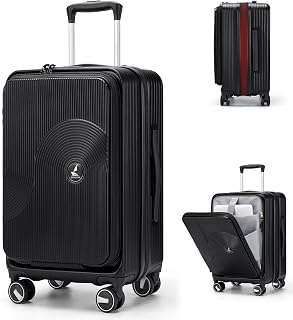Carry On Luggage 20 Inch Expandable Front Compartment