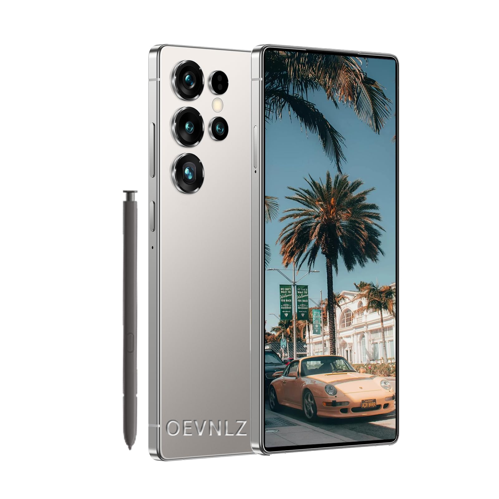 M25 - Smartphone 4G ultra sbloccato, Dual SIM, schermo grande da 7,3 pollici, telefono Android con telaio in metallo, 8 GB di memoria RAM + 256 GB di archiviazione dati, telefono cellulare senza