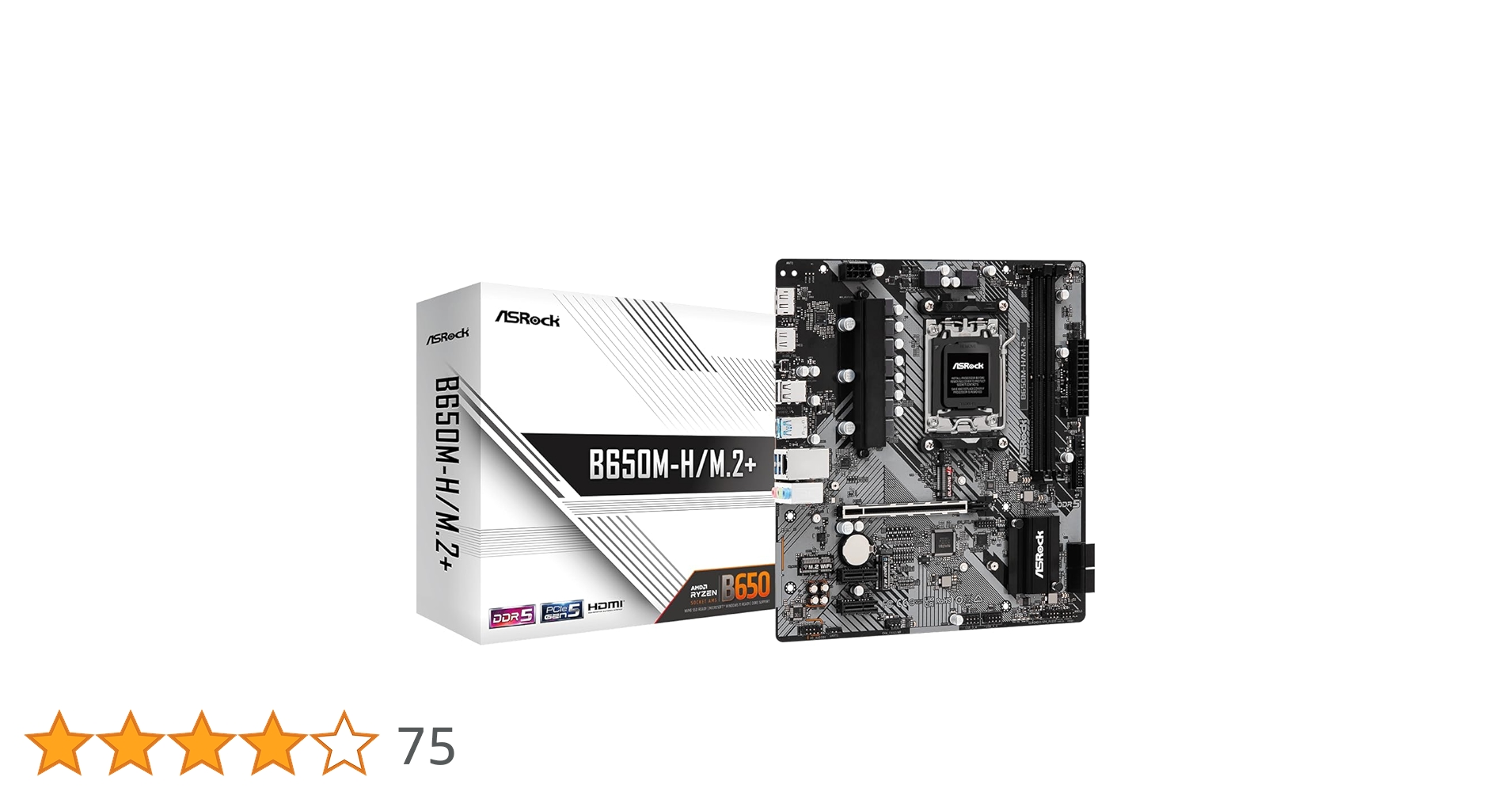 Amazon | ASRock B650M-H/M.2+ Micro ATX マザーボード DDR5