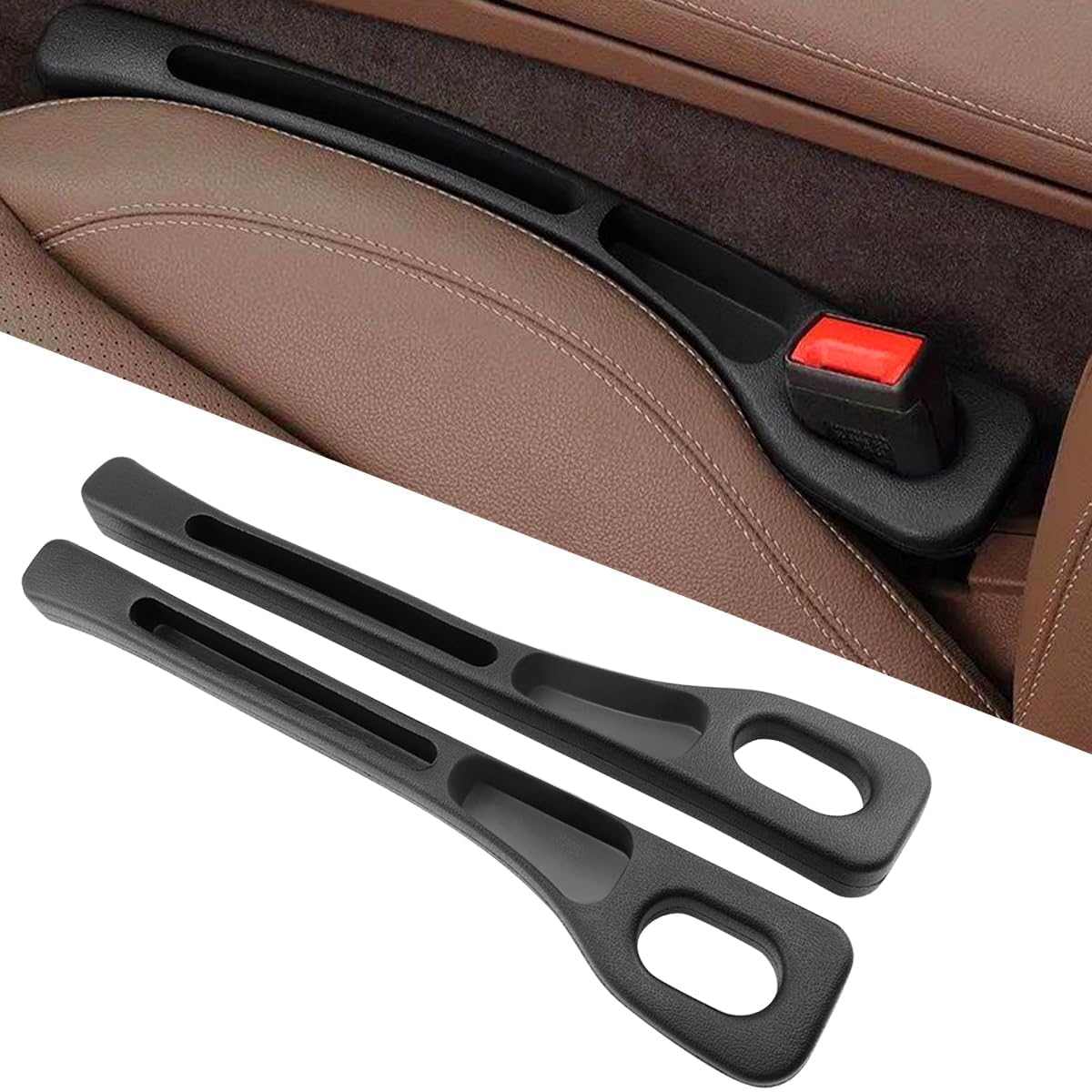 BIESIDIANPLB 2 Pcs Automobile Interior Seat Gap Filler for Abarth 124 GT 2018-2019, Automobile Interior Seat Gap Filler durable Automobile Interior Seat Gap Filler