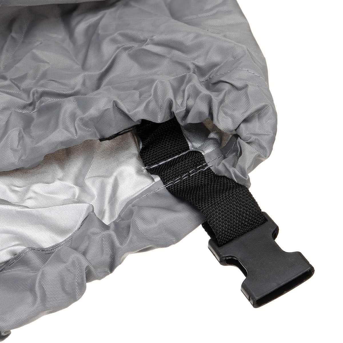 EALLEN Bootsplane,Bootspersenning 210D Heavy Duty Grey Open Boat Persenning Trailerable Fishing Ski Runabout wasserdichte Anti-UV V-Hull Marine Canvas Cover 3.5-4.5M(430x205cm)