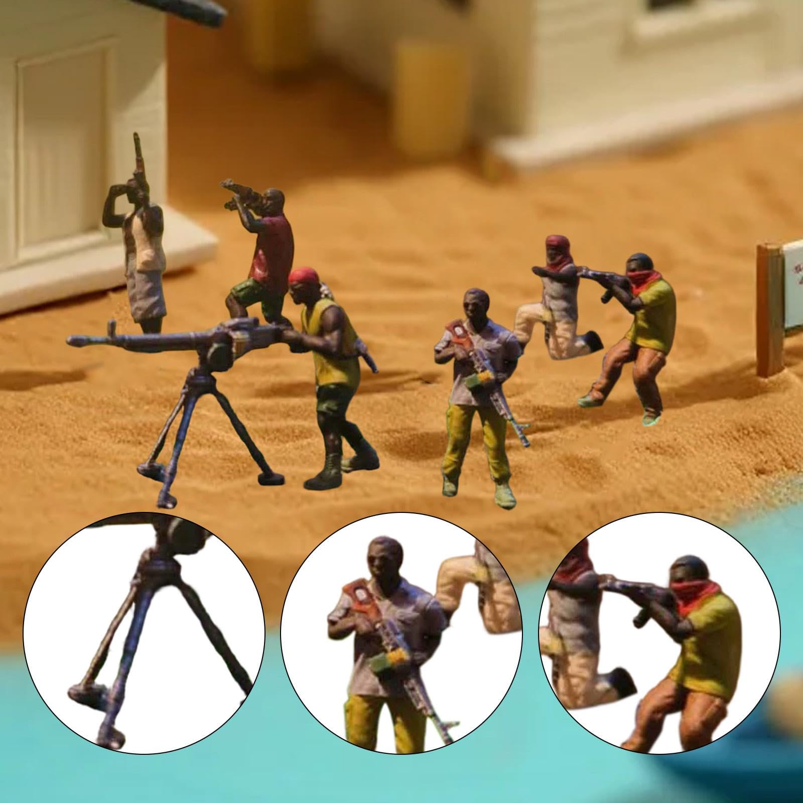 Miniature Resina 1:64 Per Giochi Di Ruolo,Senza barca