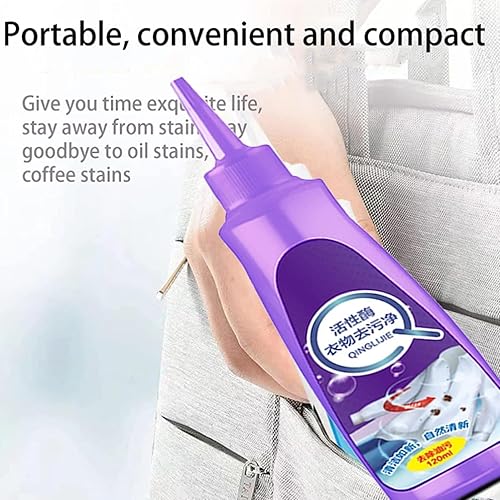 Miniatura 3 de Active Enzyme - Quitamanchas de lavandería, removedor de manchas con enzimas activas, removedor de manchas de ropa enzimática, botella morada,