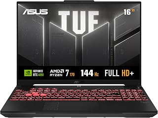 Notebook ASUS TUF Gaming A16, AMD RYZEN 7, RTX4050, 8GB, 512 GB, KeepOS, Tela 16" LCD LED, Mecha Gray - FA607NUQ-RL035