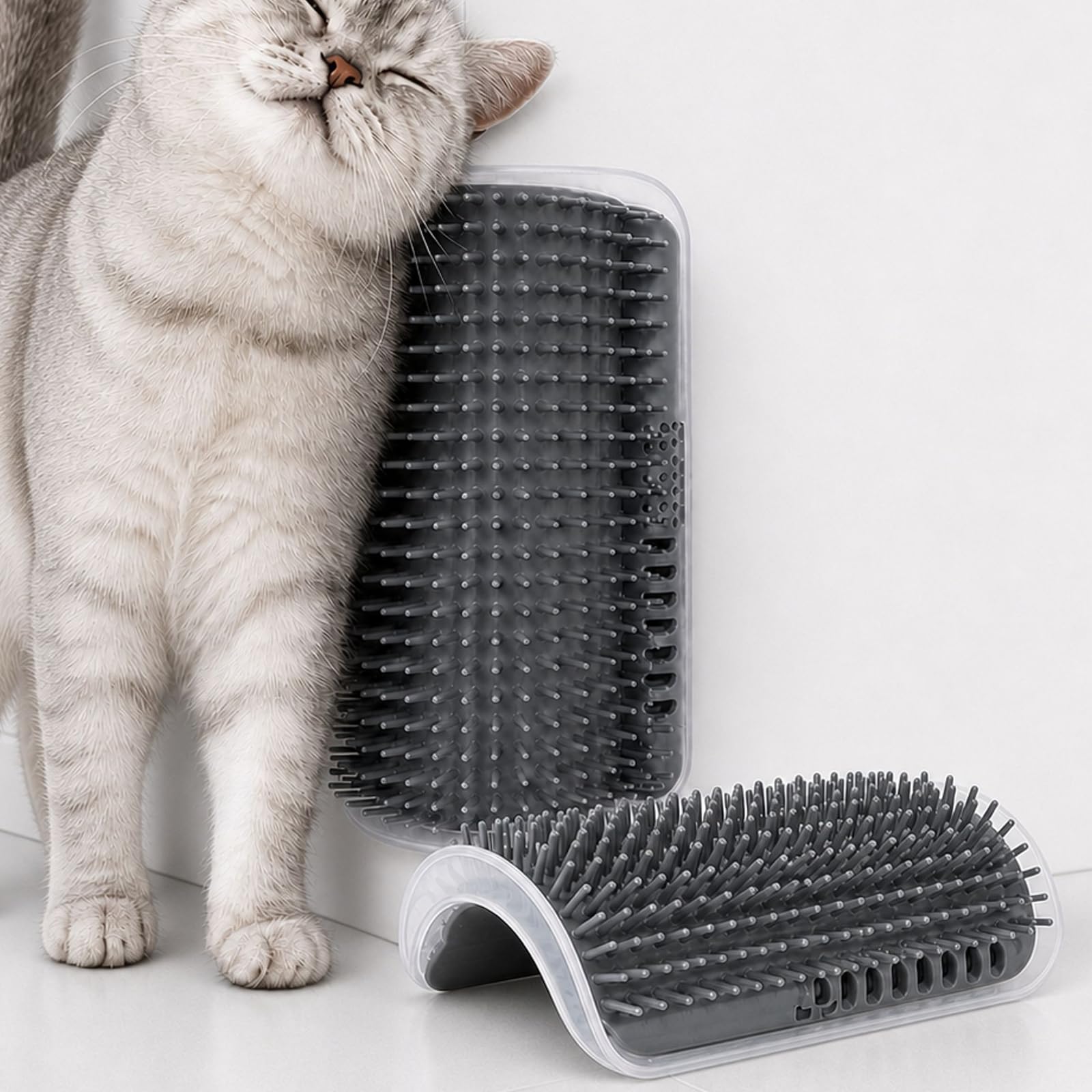 2Pcs Cat Self Groomer, Cat Hair Brushes with Catnip