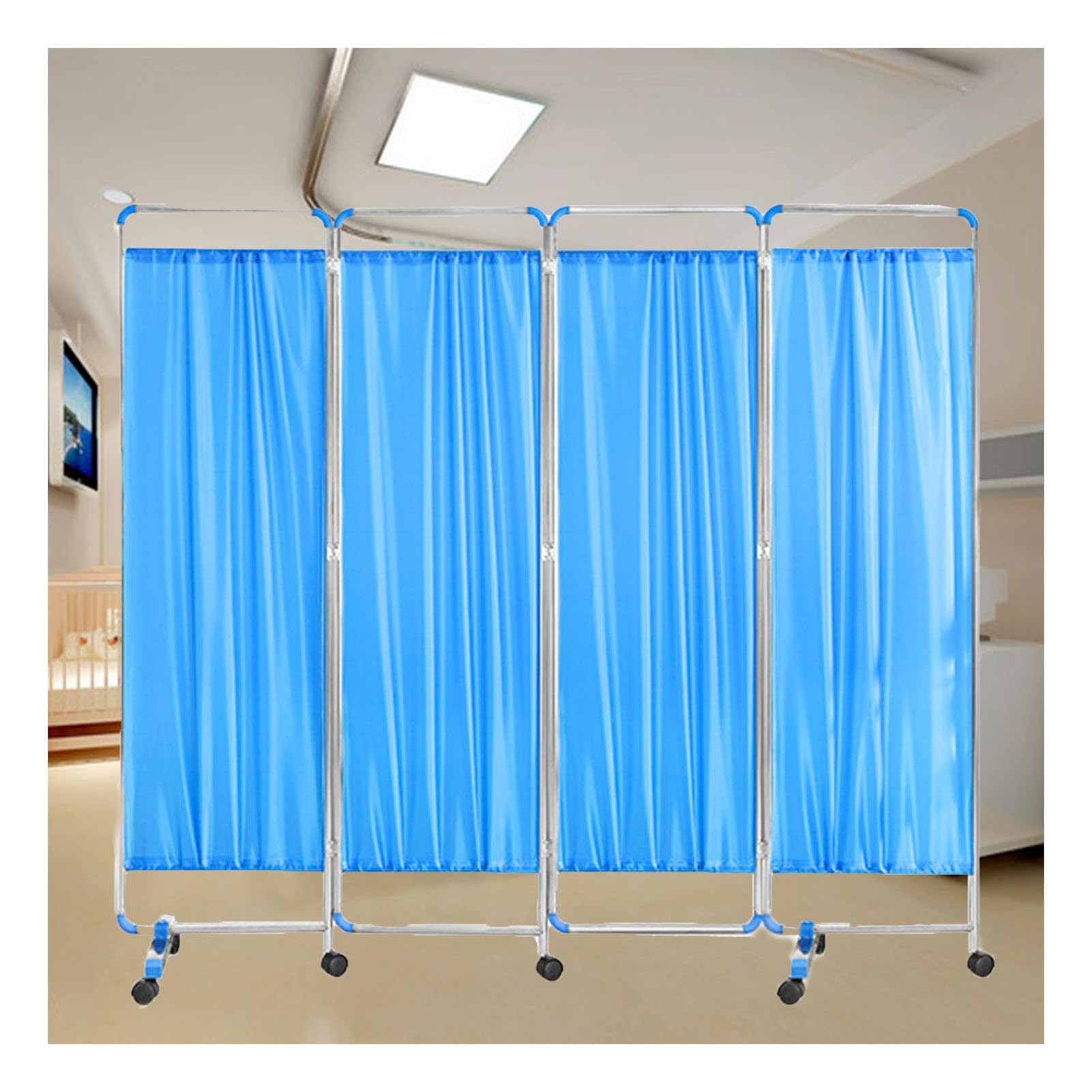 Paravent médical 180 cm pliable pour séparer rapidement une zone de consultation