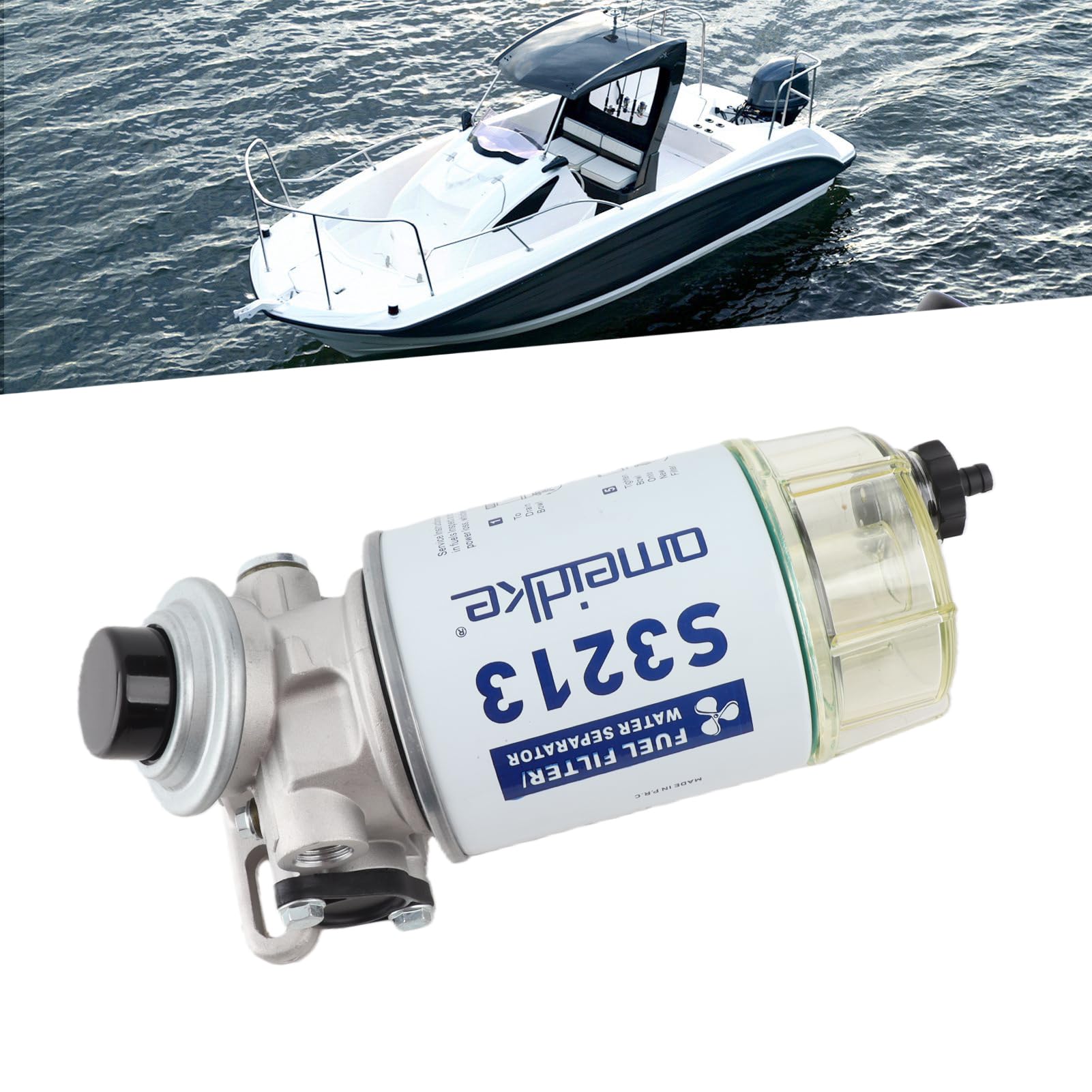 Kit completo de separador de agua y filtro de combustible Piezas del motor fuera de borda de barco marino S3213