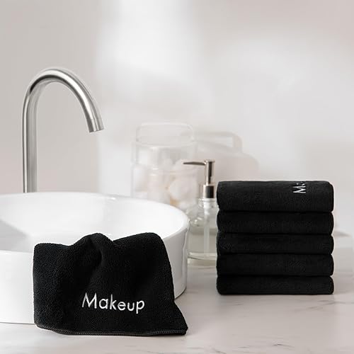 Miniatura 4 de Arkwright - Paquete de 6 paños de lavado desmaquillantes de microfibra ultra suave y suave, toallas pequeñas para la punta de los dedos, artículos