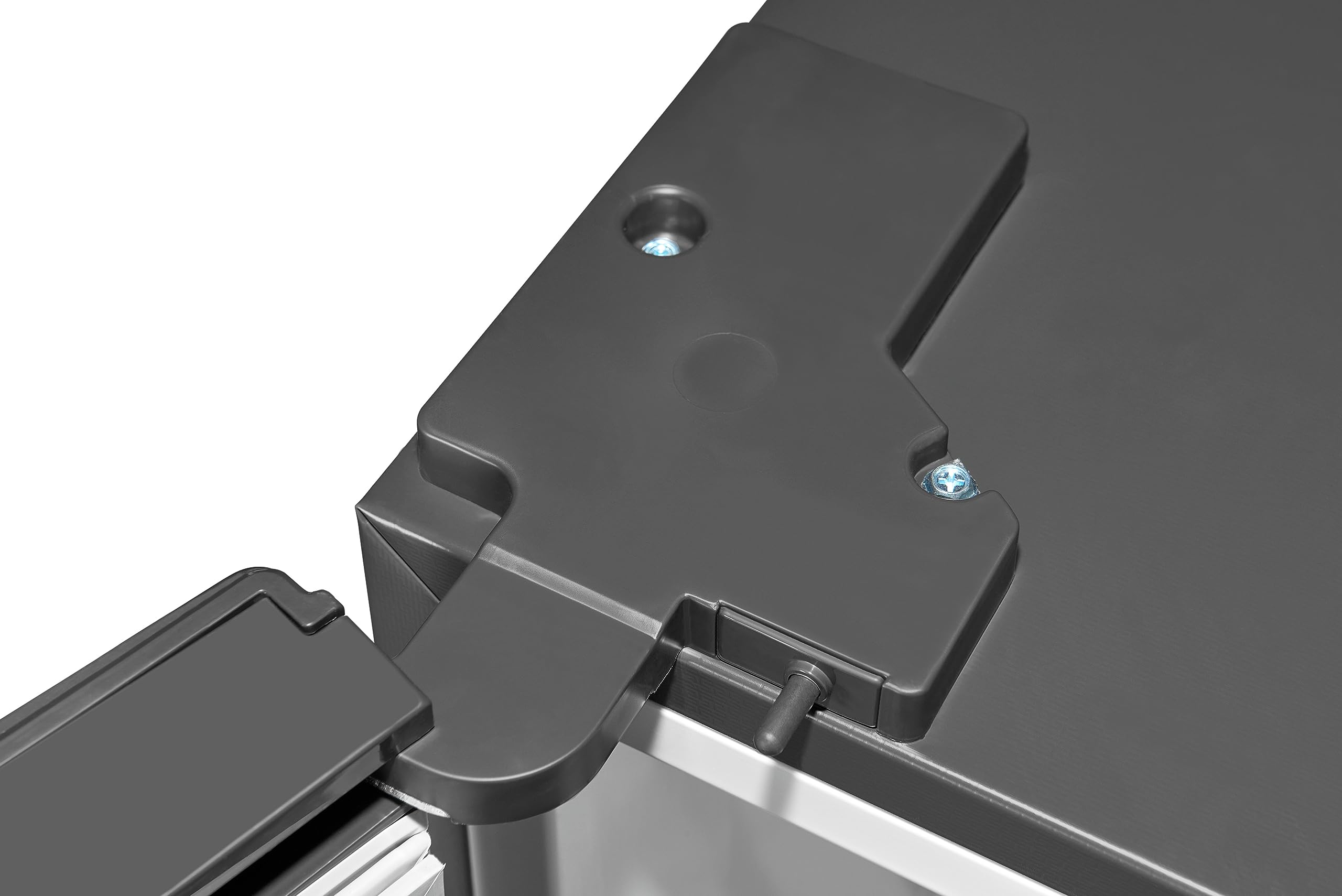 Exquisit GS295-NF-H-040D Gefrierschrank - NoFrost, 274L, Inox-Look | Freistehender Tiefkühlschrank mit Schnellgefrierfunktion, leisem Betrieb und flexiblem Türanschlag in Inox-Optik