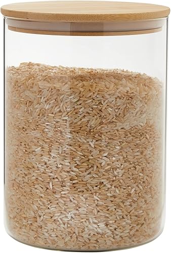 Miniatura 6 de Juvale Contenedores de almacenamiento de harina y azúcar, paquete de 2, tarros de vidrio transparente de 100 onzas, organizador hermético de