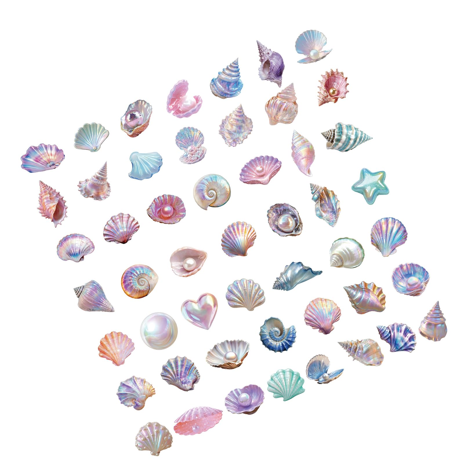 50Pcs Aesthetic Marine Life Stickers Decals for Water Bottle Phone Case Laptop Scrapbooking Journal Album Journaling Sticker for Water Bottle