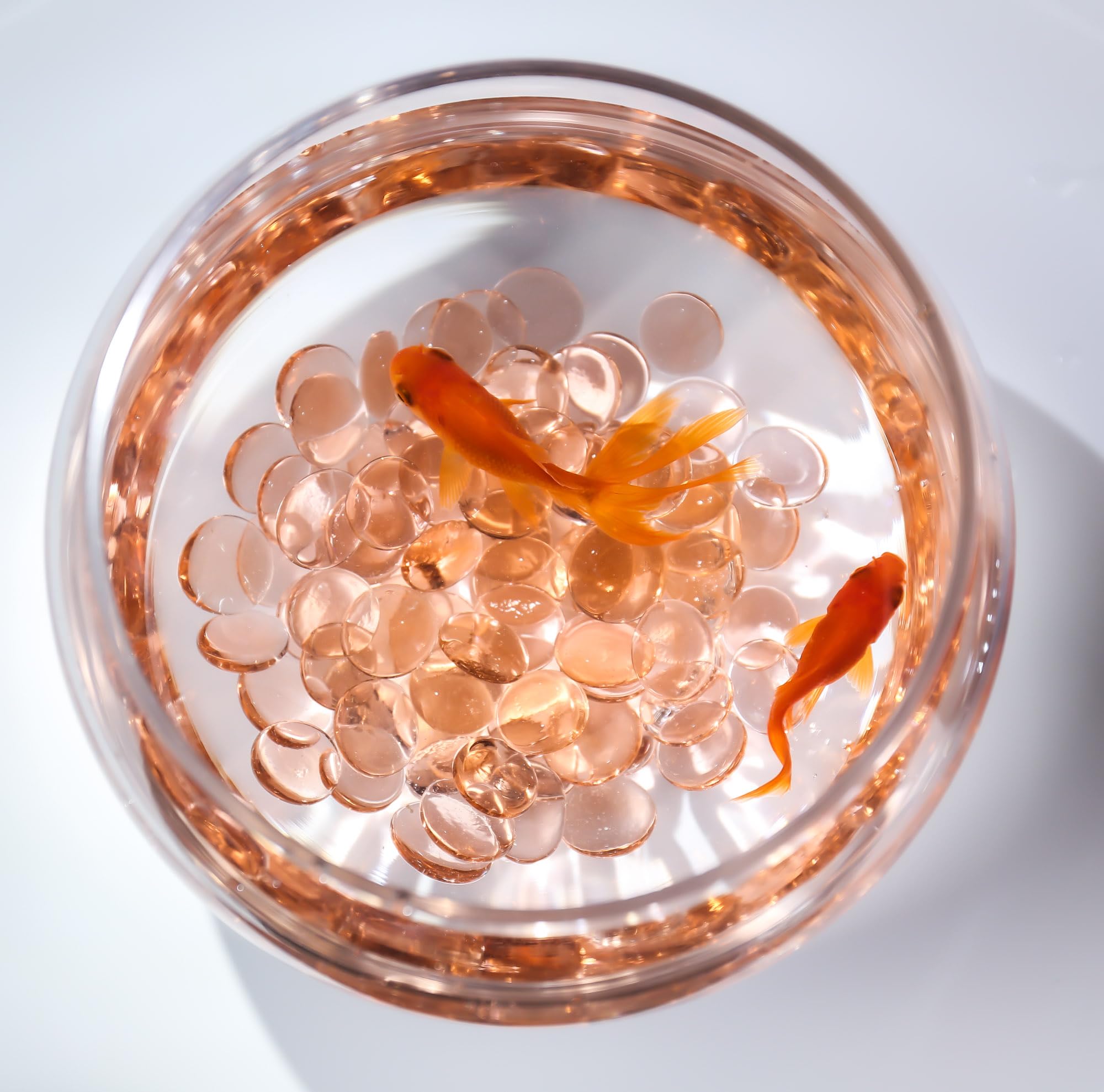 CYS EXCEL Gemme Di Vetro Oro Per Vasi – 5 Libbre Di Biglie Decorative Iridate, Riutilizzabili, Per Composizioni Floreali E Mosaici - 2