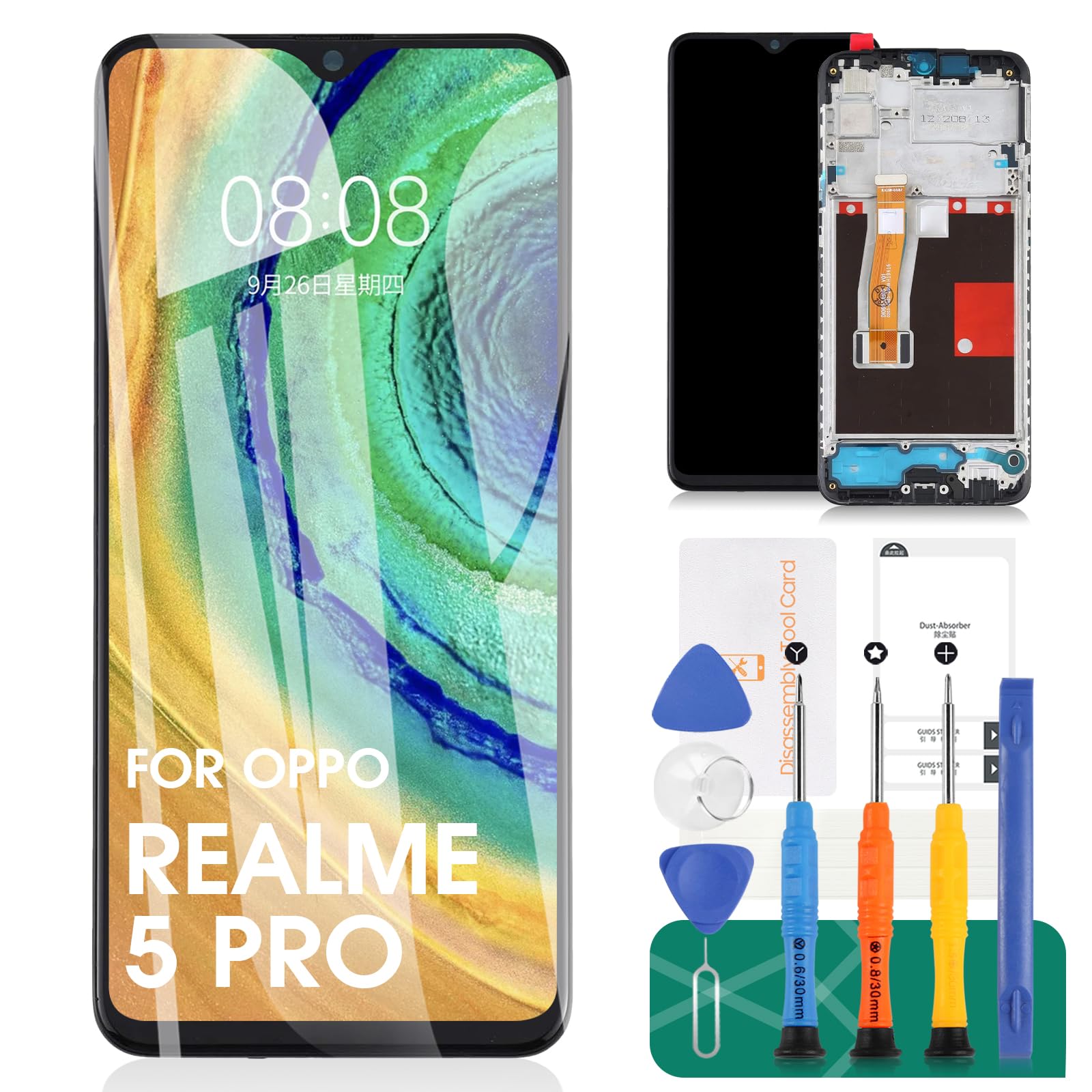 SIMフリー　Realme 5 Pro Amazon.com: for Realme 5 Pro Replacement Screen for Realme 5 Pro