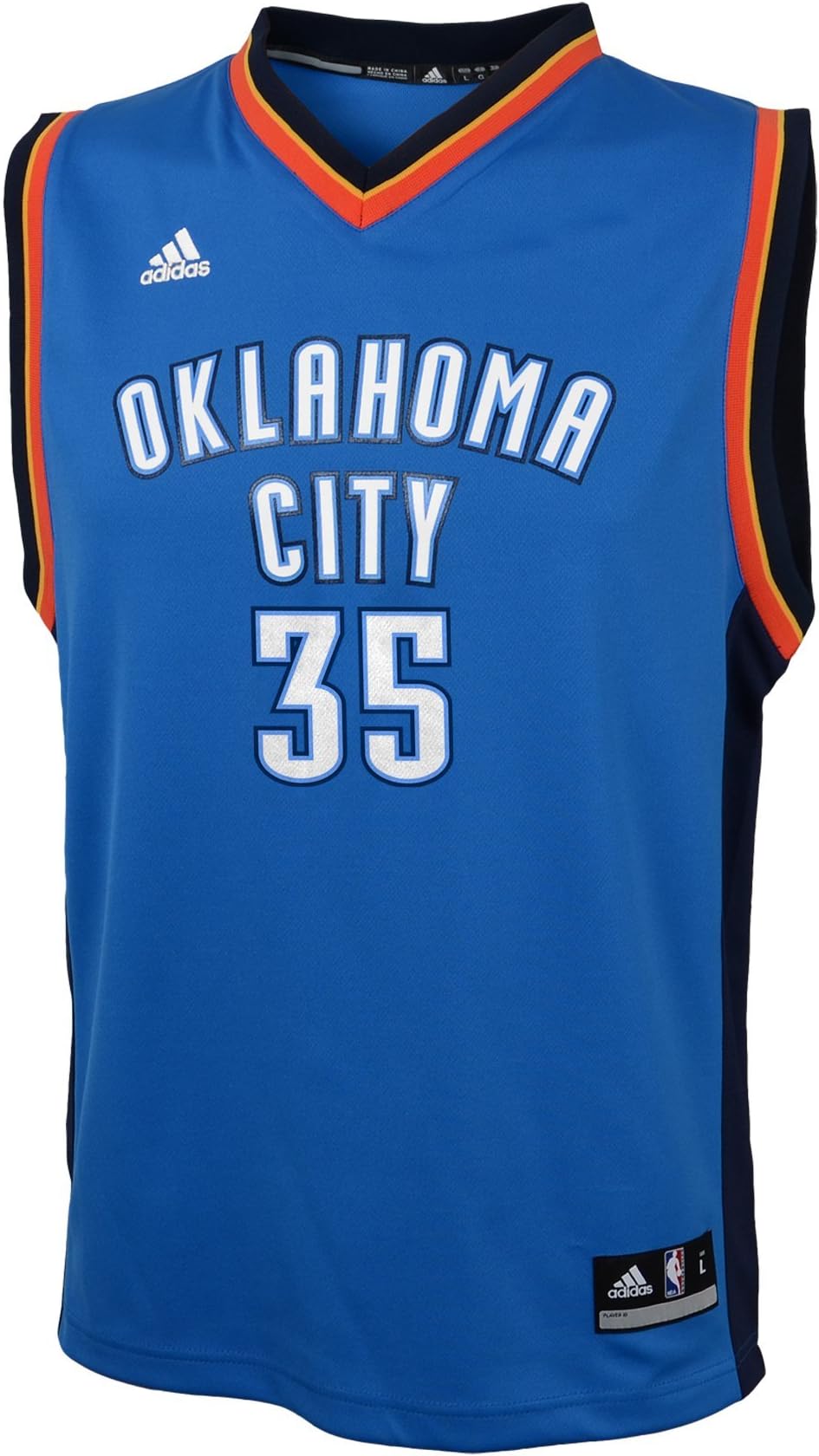NBA Oklahoma City Thunder Kevin Durant #35 Youth Replica Road Jersey, Blue
