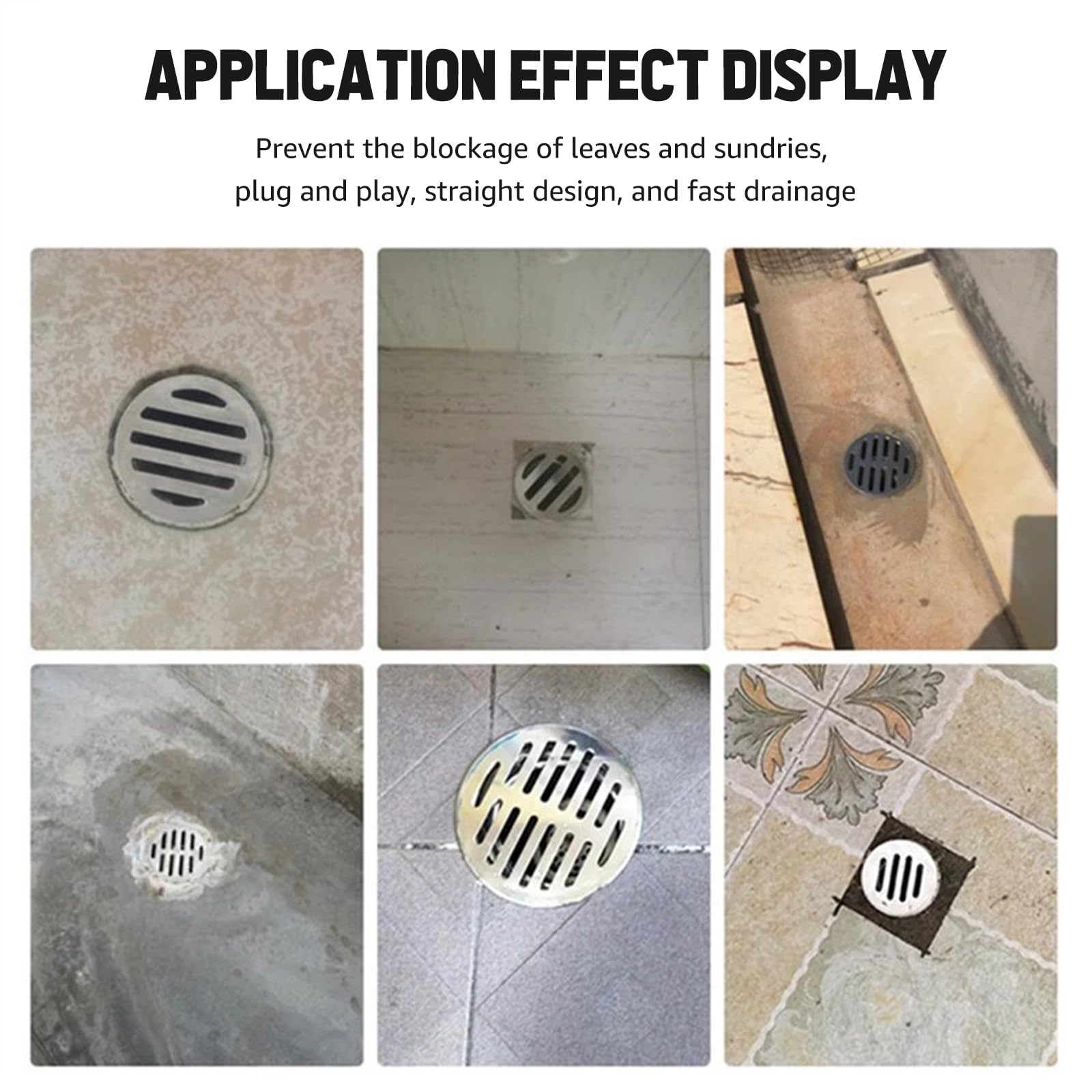 Scarico A Pavimento Per Balcone In Acciaio Inox - Antibloccaggio Per Esterno (75 Mm) - Foto 5