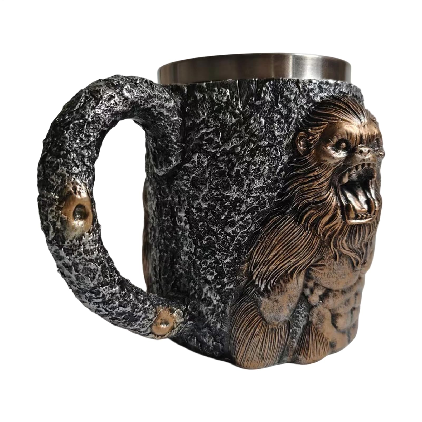 Mugs à café cool pour hommes 400ml thème singe pour whisky et café