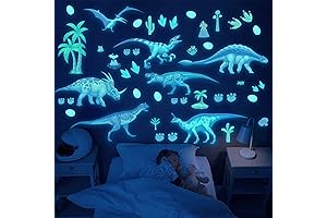 Glow in the Dark Dinosaur Wall Decals: Illuminate Your Child's Imagination