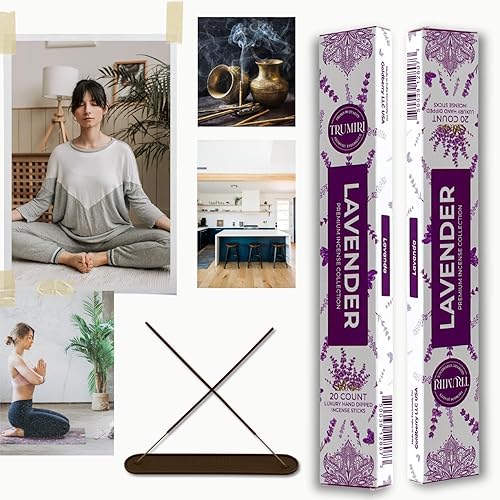 Miniatura 3 de Incienso de Lavanda - Incienso de Lavanda - Total de 40 varillas de incienso - Paquete doble de 20 Insense - Inciensos - Inscents - Ingredientes
