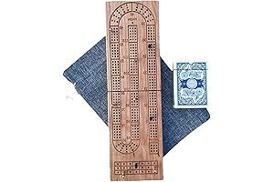 Cherry Hardwood Cribbage Board for Wisconsin Players