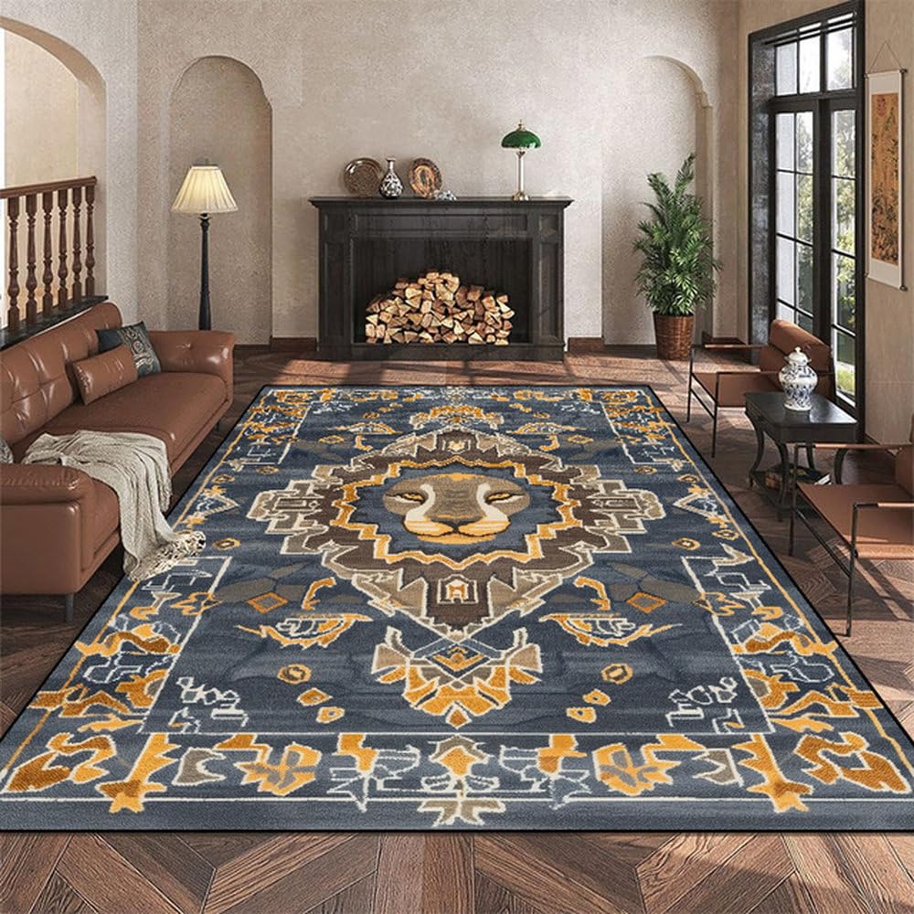 Tapis de salon motifs animaux 120x160 cm pour maison et canapé
