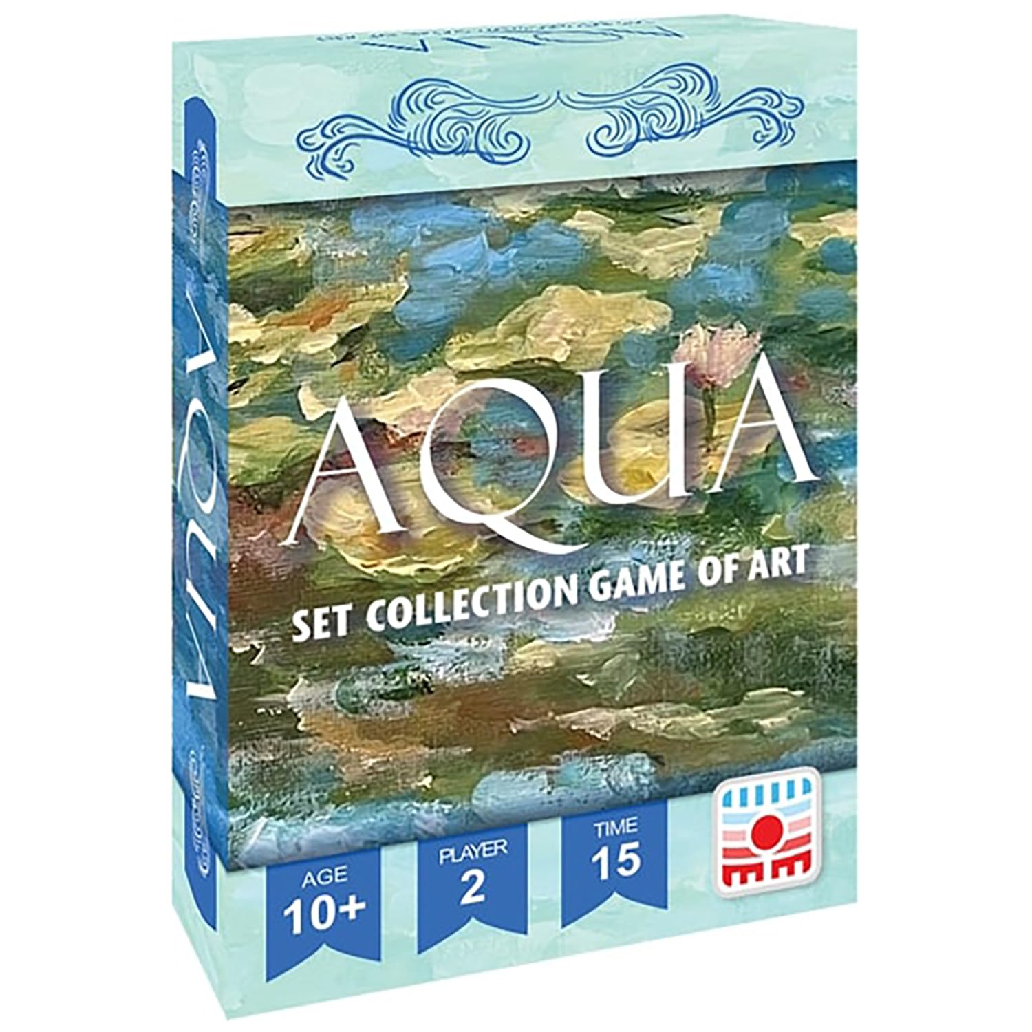 Sunrise Tornado: Aqua - Pocket Edition - Strategic Card Game, Play As Art Curators at A Gallery Water Themed Exhibit, Turn Based, Ages 10+, 2 Players