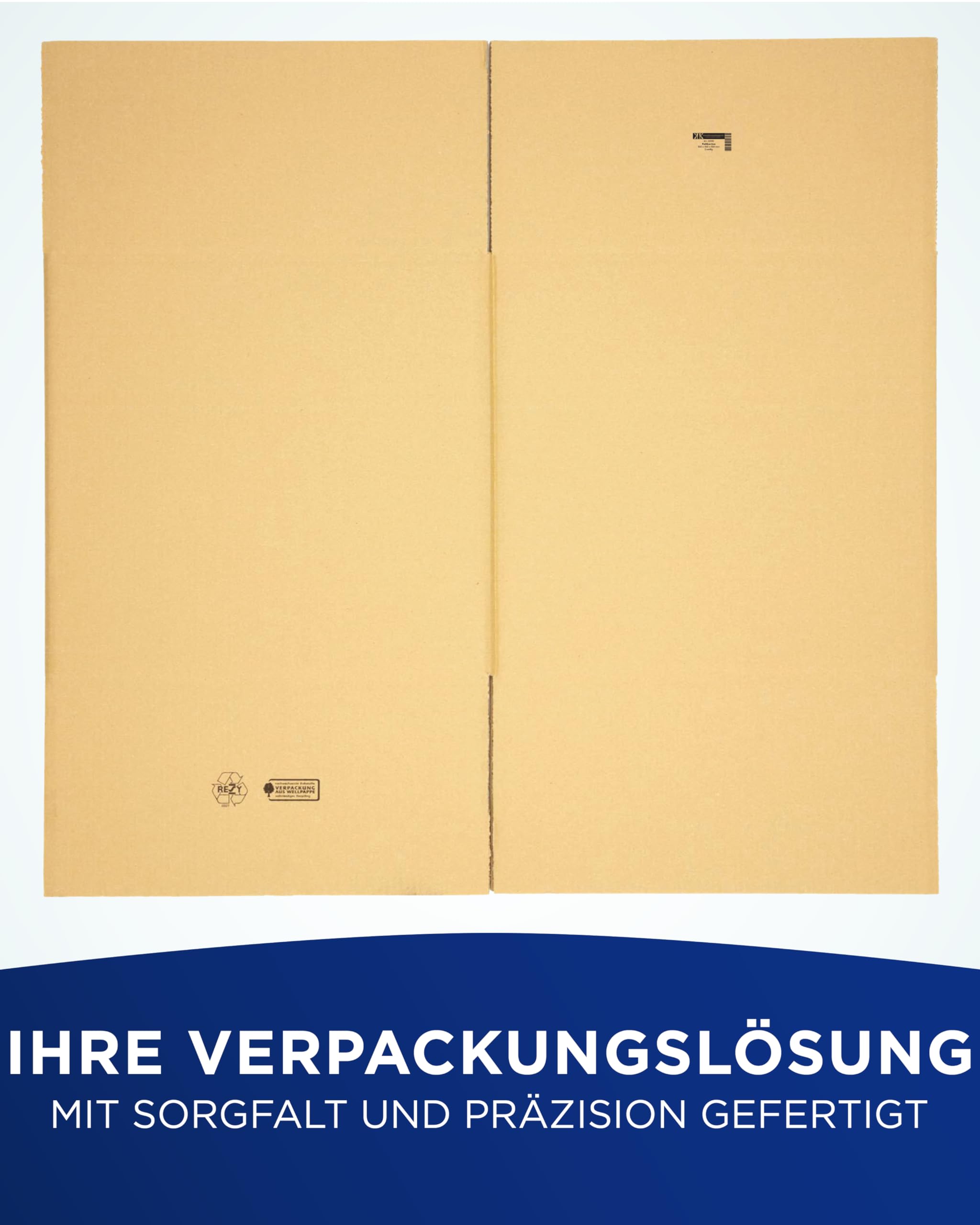 KK Verpackungen Versandkartons 500 x 500 x 500 mm Braun 2-wellig (Innenmaß 486 x 483 x 474 mm) | 10 Stück, Faltkartons Kartons für Versand als DHL Paket Hermes Paketklasse L DPD GLS Paketklasse XL