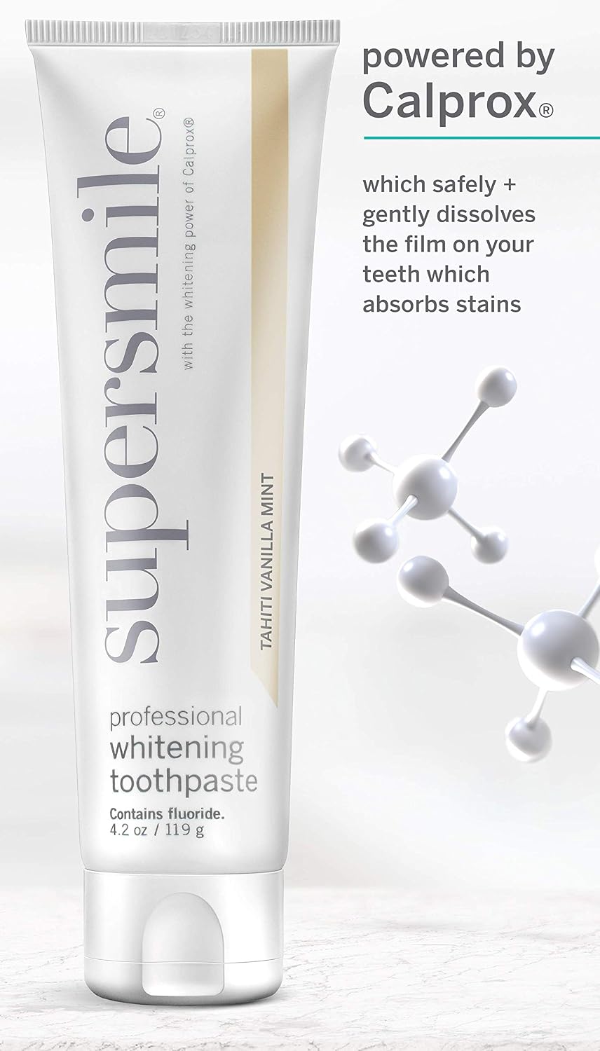 Supersmile Professional Whitening Toothpaste with Fluoride - Powerful Whitening without Sensitivity