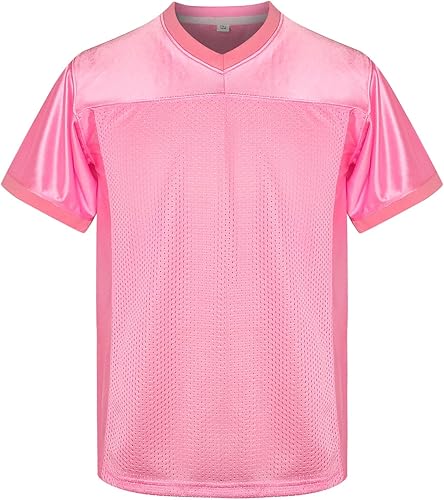 MESOSPERO Camiseta de fútbol americano para jóvenes, camiseta deportiva en blanco para niños