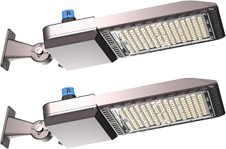 2Pack 480W(486x1W LED) LED Parking Lot Lights 72000lm (150Lm/W) 5000K ETL Listed Led Parking Lot Lighting with Smart Photocell & Arm Mount (Coverage: 66~130Ft at Height:30~60Ft) 7Yrs Warranty