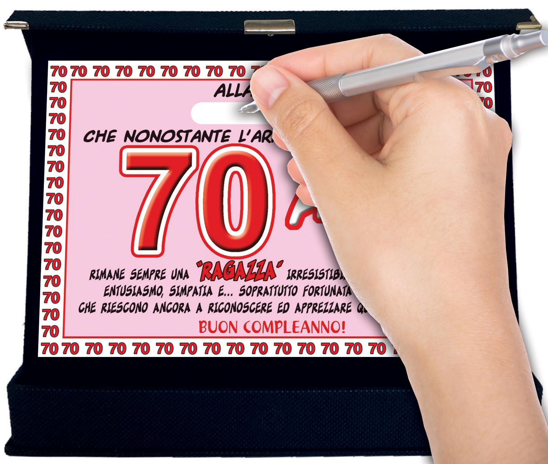 Targa Premio Per 70 Anni - Regalo Divertente E Personalizzabile - Foto 5