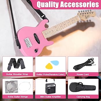 Amazon.com: ZENY 30 inch Kids Electric Guitar with 5w Amp, Gig Bag