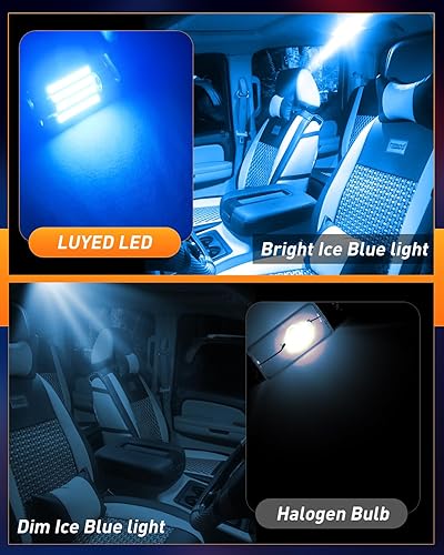 Miniatura 53 de LUYED Juego de chips 2 X 570 de luz súper brillante 3014 48-EX 569 578 211-2 212-2 focos LED para luz de domo, blanco xenón