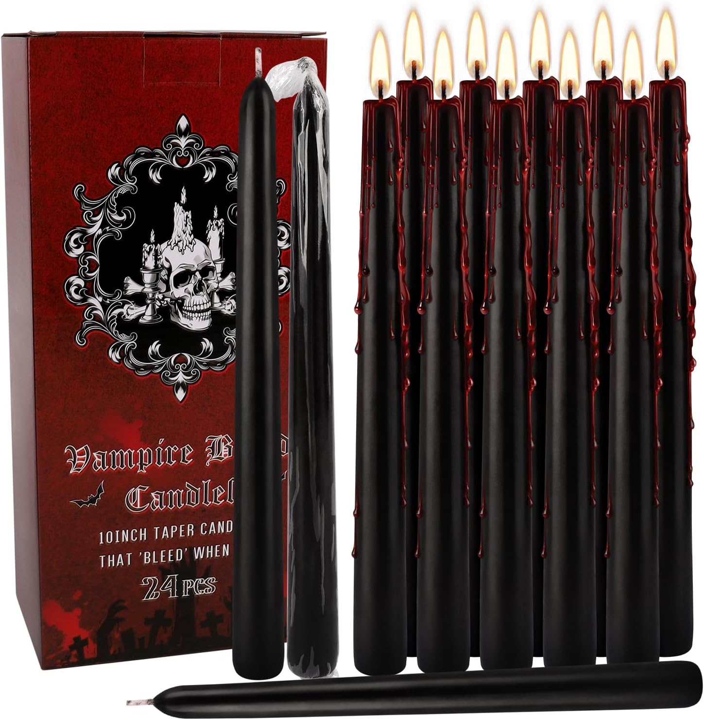 24Black bleeding-10inch