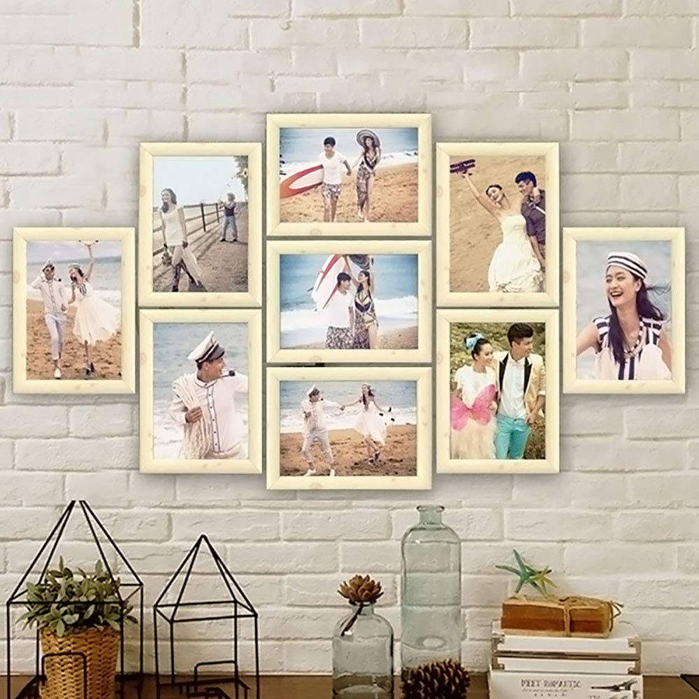 ArtzFolio Wall Photo Frame D136 Natural Brown Set of 9 Units | 6x8inch (B07D6R7SGW) Amazon Price History, Amazon Price Tracker