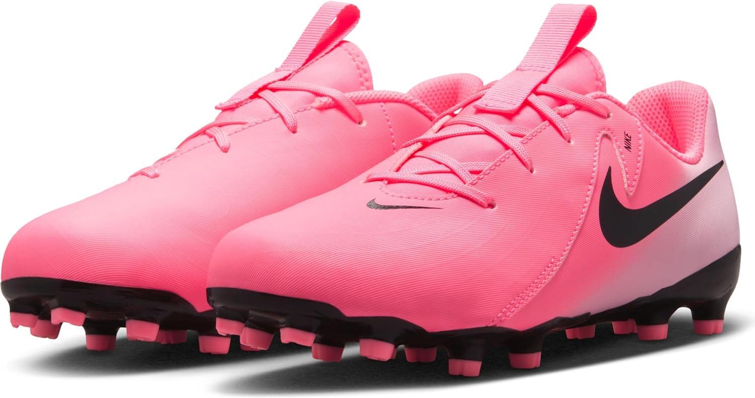 Nike Jr. Phantom GX 2 Academy Little/Big Kids' MG Low-Top Soccer Cleats (FD6722-600, Sunset Pulse/Black) Size 5.5