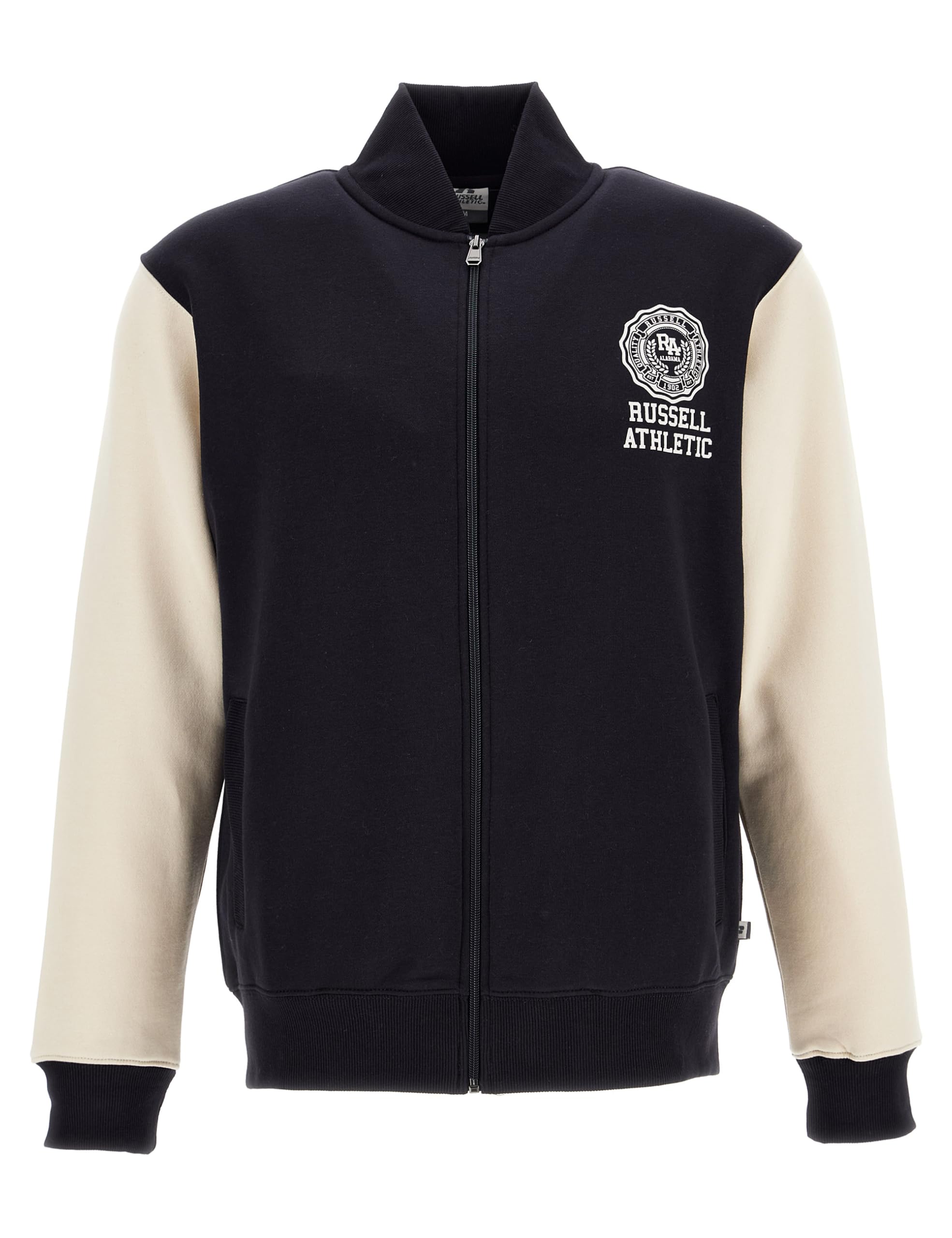 Russell Athletic Mens Bomber Varsity Jacket, Marine, XL EU