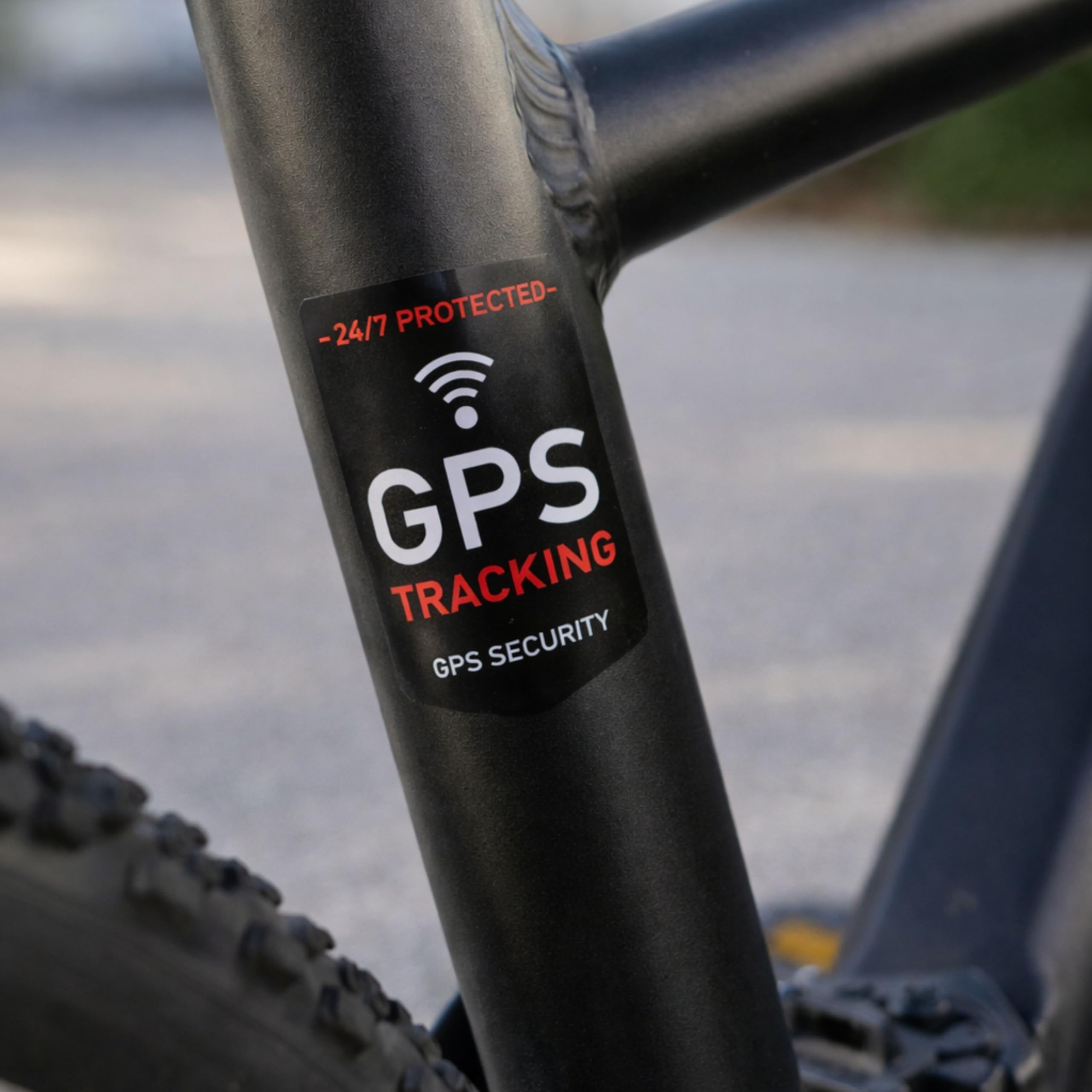 Zestaw Naklejek "GPS TRACKING", 12 Szt, 5 x 3,5 cm, Folia Samoprzylepna, Klej Zewnętrzny, Ostrzegawcza do Użytku Wewnątrz i na Zewnątrz, Antykradzieżowa, Alarmowa GPS