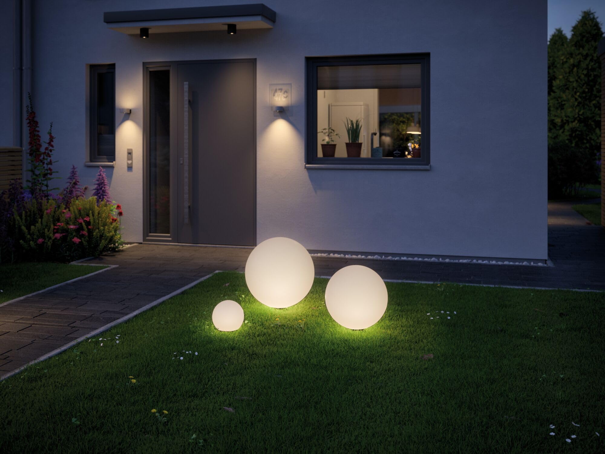 Paulmann 94177 Objeto luminoso Plug & Shine Globe IP67 3000 K 235 lm 24 V 94177 Lum.esférica, lum.exterior, iluminación jardín, iluminación terraza