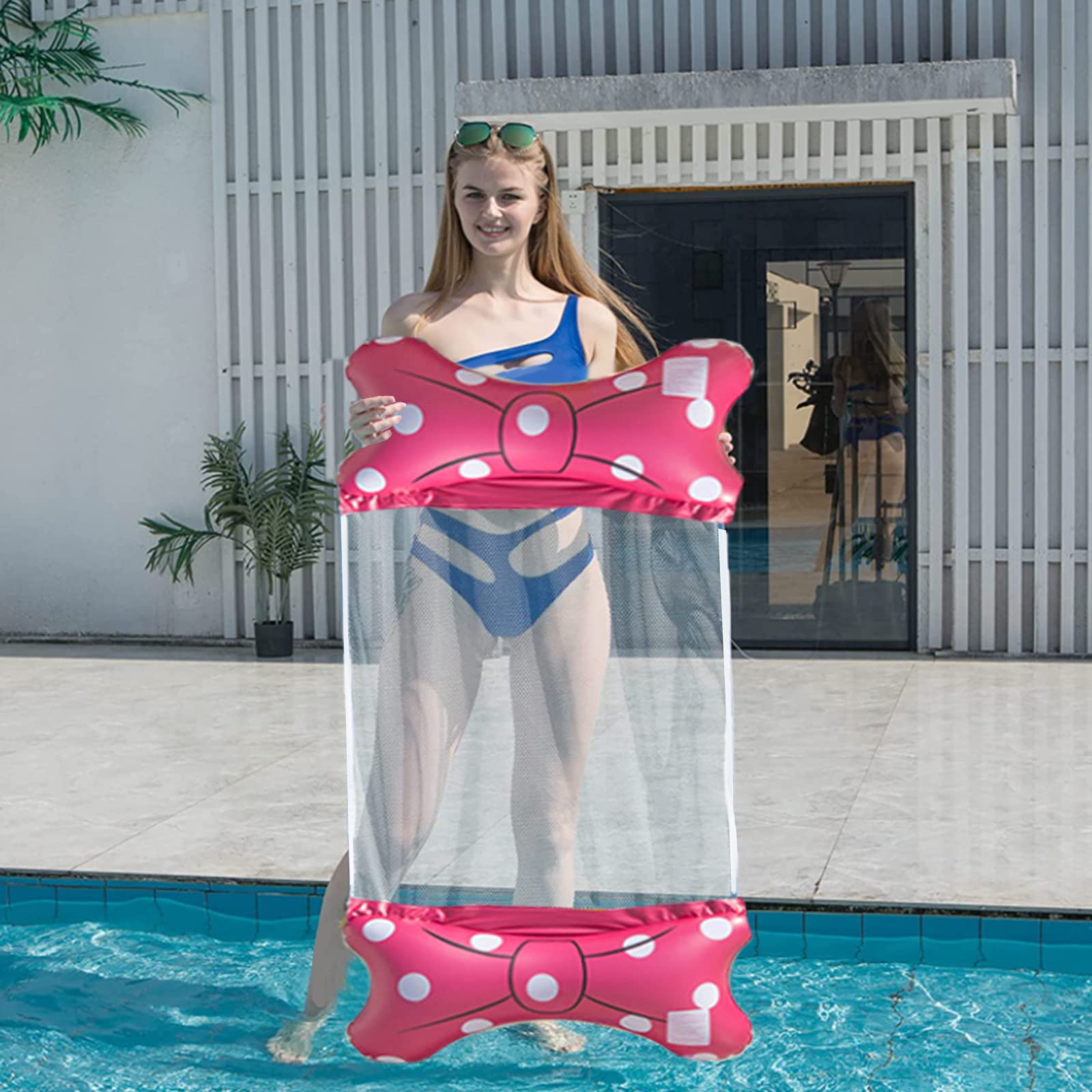 Hamac Gonflable 4 En 1 Pour Piscine - Lit, Chaise, Flotteur... Amuse-toi Dans L'eau Cet été !