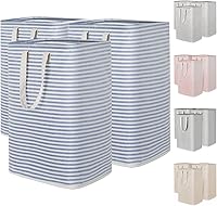 Vista 31 de Lifewit Paquete de 2 Cestas de Ropa Grandes Plegables, Cestas de Lavandería Independientes Impermeables con Asas de Fácil Transporte para Cuarto