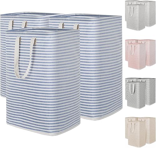 Miniatura 31 de Lifewit Paquete de 2 Cestas de Ropa Grandes Plegables, Cestas de Lavandería Independientes Impermeables con Asas de Fácil Transporte para Cuarto