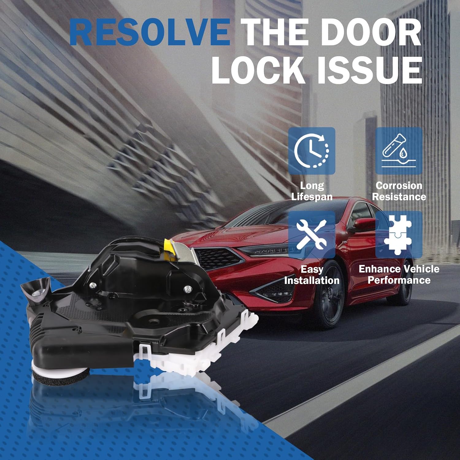 Front Left Driver Side Door Lock Actuator Door Latch Fit for Honda 2012-2022 CR-V, 2018-2025 Odyssey, 2013-2020 Accord, 2016-2024 Pilot, 2016-2023 HR-V Acura ILX RLX Replaces 72150-TLA-A01