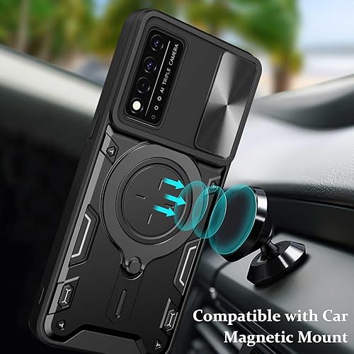 Miniatura 4 de Funda para teléfono REVVL V+ 5GRevvl V Plus 5G, soporte de metal para mujeres y hombres, protector de cámara, protección completa delgada y dura a