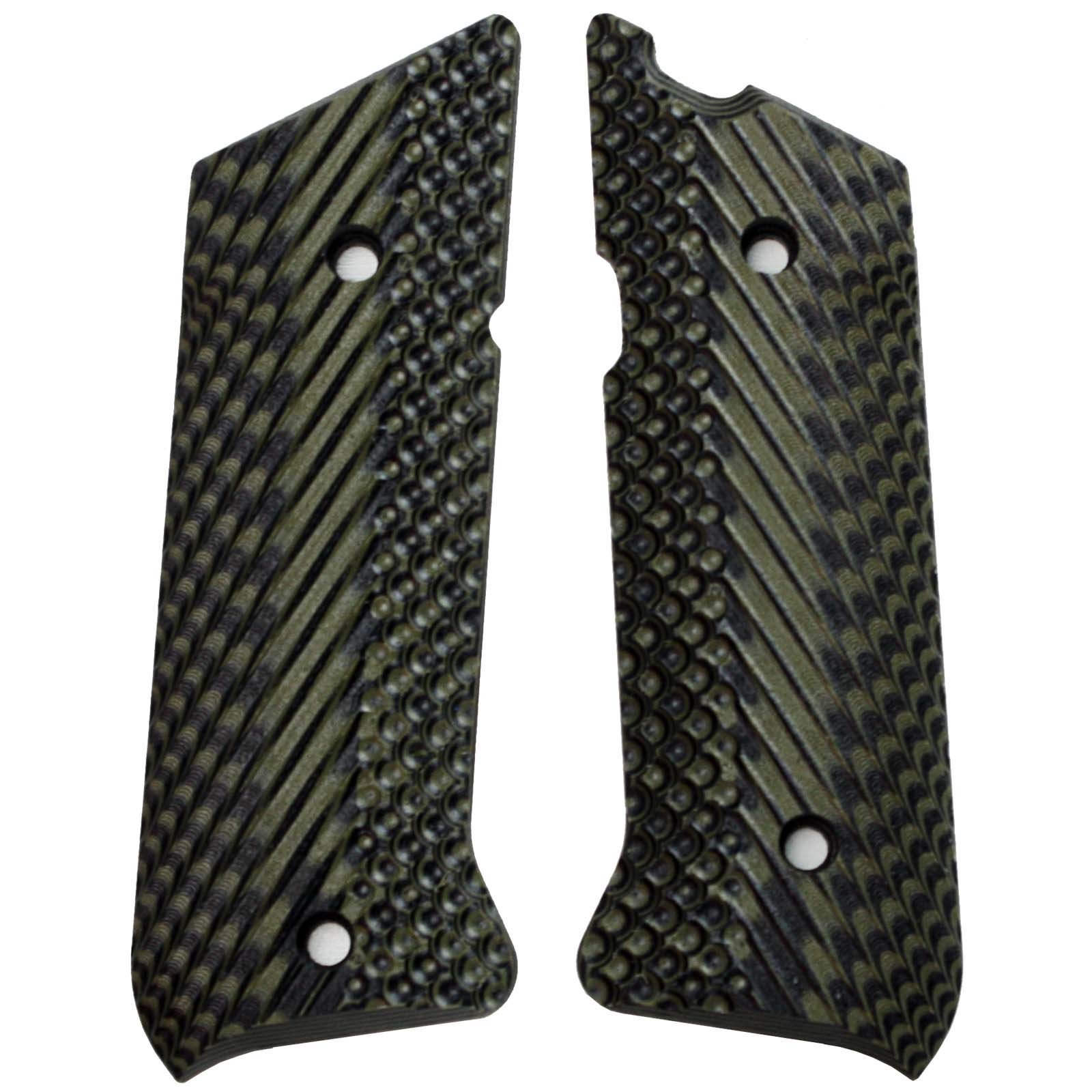 StonerCNC Slash and Burn G10 Grips Will Fit Ruger® Mark III Models Fits MK3 Series Only (OD Green Black)