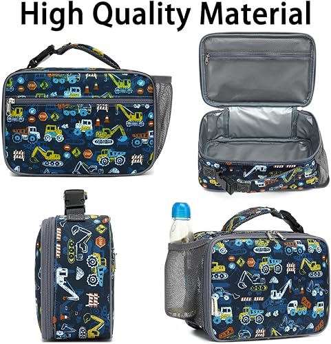 Miniatura 5 de Lonchera aislada para la escuela, bolsas de almuerzo térmicas reutilizables duraderas y congelables para niños, niñas, niños, hombres, mujeres - Kit
